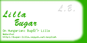lilla bugar business card
